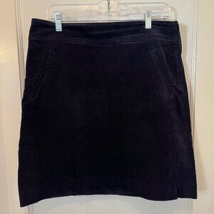 Talbots navy blue corduroy skirt